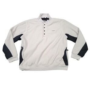 Gear For Sports Pullover Men XL Light Beige Fleece Snap Button Jacket Ridge Club